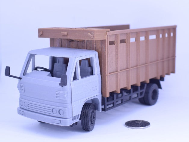 klasik aktarım desteği yok kamyon mekanik oyuncaklar araba çocuklar eğlenceli makine oyuncak ulaşım araç tekerlek 3D print model - Mito3D