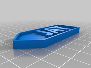 libero di personalizzare il nome del tag i portachiavi 3d print model - Mito3D
