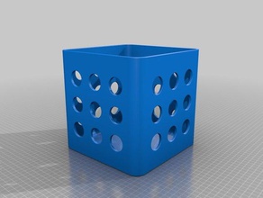 large ventilated box containers nespresso capsules holder trash waste bin 3d print model - Mito3D