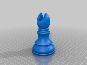 archbishop chess 3d print model - Mito3D