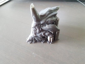 monster hunter gravios testa le creature capcom psp mondo 3d print model - Mito3D