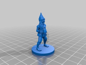 clown wizard table top gaming games 22mm mage pathfinder 3d print model - Mito3D