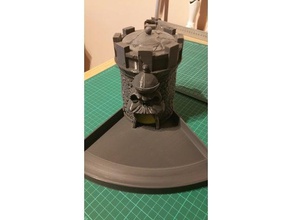 dice catcher grayskull tower 3d print model - Mito3D