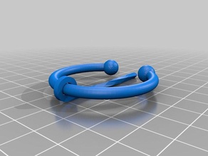 fíbula pulseira simples pulseiras a 3d print model - Mito3D