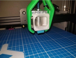 clip-mount üzerinde e3d 40mm fan 3d baskı 3d print model - Mito3D