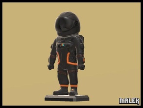 fortnite dark voyager mini figure people action astronaut backpack battle royal legendary model skin stand videogame 3d print model - Mito3D