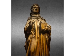 saint dominic scans & replicas 3d print printing scan scanning abbey bible church dog dominican man monk mythology religion sculpture torch wood 3d print model - Mito3D