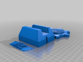 fallout themed charging dock mobile phone fall out stand 3d print model - Mito3D