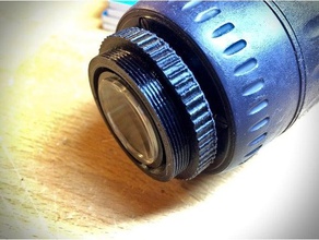m42 macro extensión de la cámara creado freecad fotografía 3d print model - Mito3D