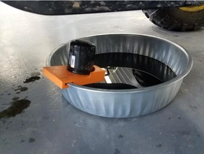 oil drain pan filter holder automotive 3d print model - Mito3D