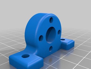 lead screw nut mount camisa para tuerca tornillo sin fin 3d printer parts 8m 3d print model - Mito3D