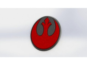 rebel alliance medallion signs & logos 3d print model - Mito3D