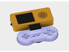 recalbox portable diy easy game boy gameboy zero handheld device raspberry pi w retrogame retropi retropie simple 3d print model - Mito3D