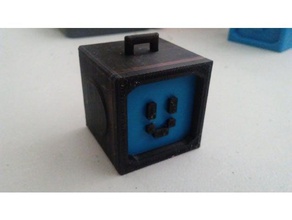 robô amigo cubo modelo de robôs o chaveiro ornamento brinquedo 3d print model - Mito3D
