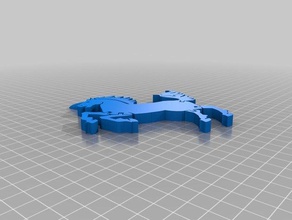 flexi unicorn toys & games 3d print model - Mito3D