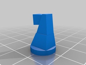 şövalye satranç parça 3d baskı 3d print model - Mito3D