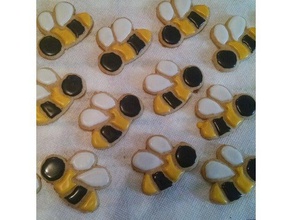 bumble bee cookie cutter 3d printing cookies cookiews 3d print model - Mito3D