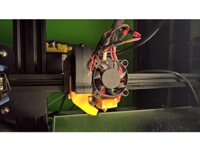 radial fan duct cr-10 3d printing 5015 blower cr 10 dual hotend cooling mod 3d print model - Mito3D