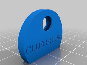 my customized club house key cap organization 3d print model - Mito3D