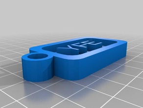 asda van key tag keychains customized 3d print model - Mito3D