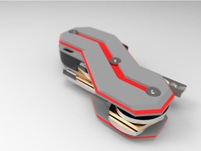d-01b key holder organization car keys multi-color multi-material multi-part swiss army keyring knife useful 3d prints 3d print model - Mito3D