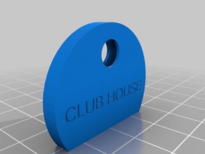 meu personalizados clubhouse chave cap organização personalizado 3d print model - Mito3D