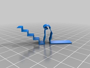 linea stairs 2d art 3d print model - Mito3D