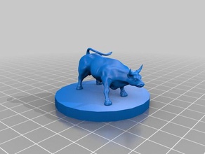 Krieg bull tabletop-gaming Spiele Tier Spiel pathfinder 3d print model - Mito3D