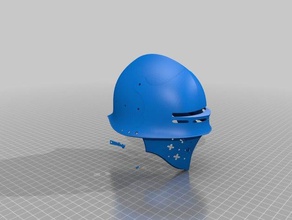 allemand sallet casque concept L'impression 3d 3d print model - Mito3D