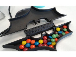 batman candy box modelli batarang di logo simbolo bowl 3d print model - Mito3D