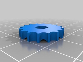 my customized indexed parametric thumbwheel 3d printer parts 3d print model - Mito3D