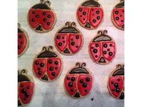 ladybug cookie cutter 3d printing cookies 3d print model - Mito3D