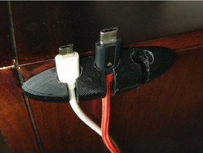 mieux supports de câble l'organisation support la gestion des câbles le chargeur bureau table nuit 3d print model - Mito3D