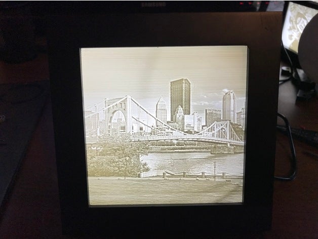 lithophane caixa de quadro decoração 3D print model - Mito3D