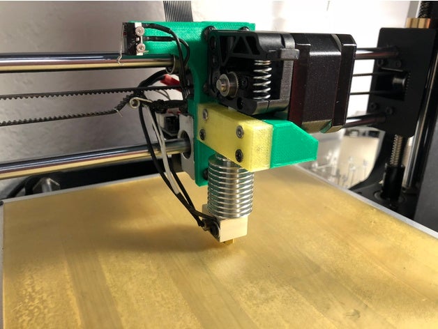 duplicador i3 plus e3d perto de zero offset direto adaptador da unidade Impressora 3d peças extrusora e3dv6 jhead montagem monoprice maker wanhao 3D print model - Mito3D