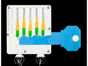 pin-tumbler lock mechanicalgifscom engineering acrylic laser model 3d print model - Mito3D
