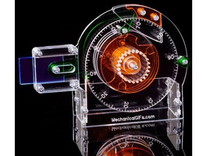 combination lock mechanicalgifscom engineering acrylic laser 3d print model - Mito3D