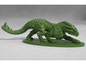 prowling hunting drake creatures d&d dnd dragon dungeons dragons monster statue 3d print model - Mito3D