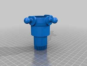 inmoov articulating neck joint remix 4 robotics modifications 3d print model - Mito3D