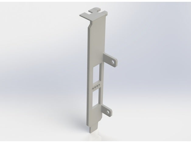 full height-Blende qsfp pcie network adapter hp mellanox 649281-b21 infiniband computer 3D print model - Mito3D