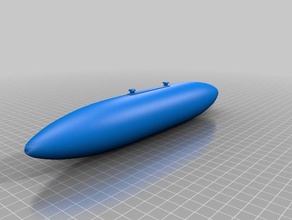 blu-1b napalm tanica coni freewing f-4 phantom r c i veicoli 3d print model - Mito3D