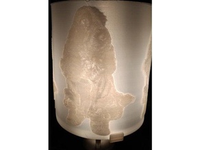litophane Lampenschirm cocker spaniel sylvester Dekor Hund 3d print model - Mito3D