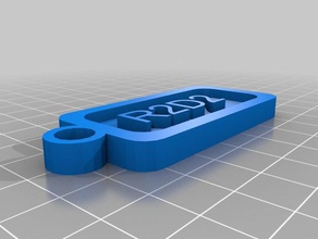 r2d2 Schlüsselanhänger kundengebundene 3d print model - Mito3D