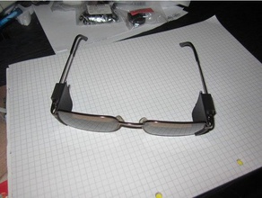 Gläser Blendschutz - Zubehör Brille openscad 3d print model - Mito3D