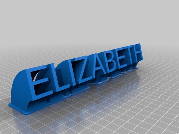 elizabeth office kundengebundene 3D print model - Mito3D