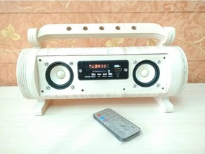piccolo boombox audio fm 88-108 mp3 sdcard altoparlante usb 3d print model - Mito3D