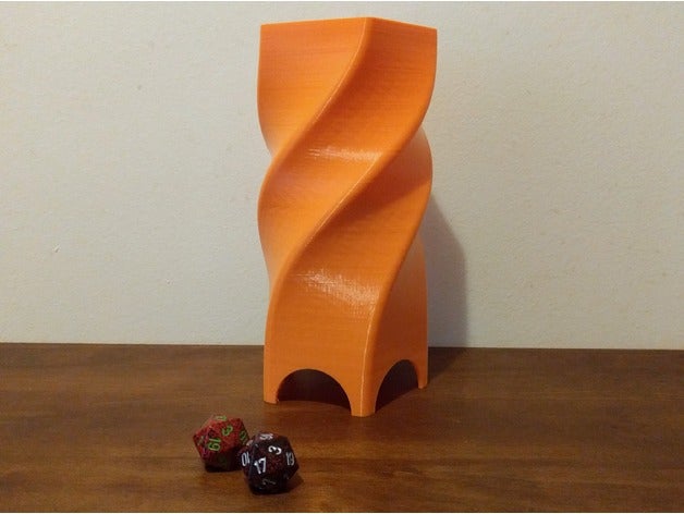 5 sided dice tower 3D print model - Mito3D