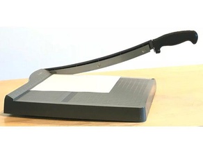 cortador de papel identificador office chep filamento sexta-feira alça tinkercad 3d print model - Mito3D