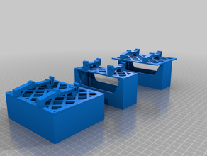 e3dhw din rail & boxes electronics mount enclosure 3d print model - Mito3D