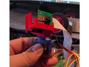 3d printed raspberry pi pan-tilt camera brackets robotics robot servo mount servos 3d print model - Mito3D